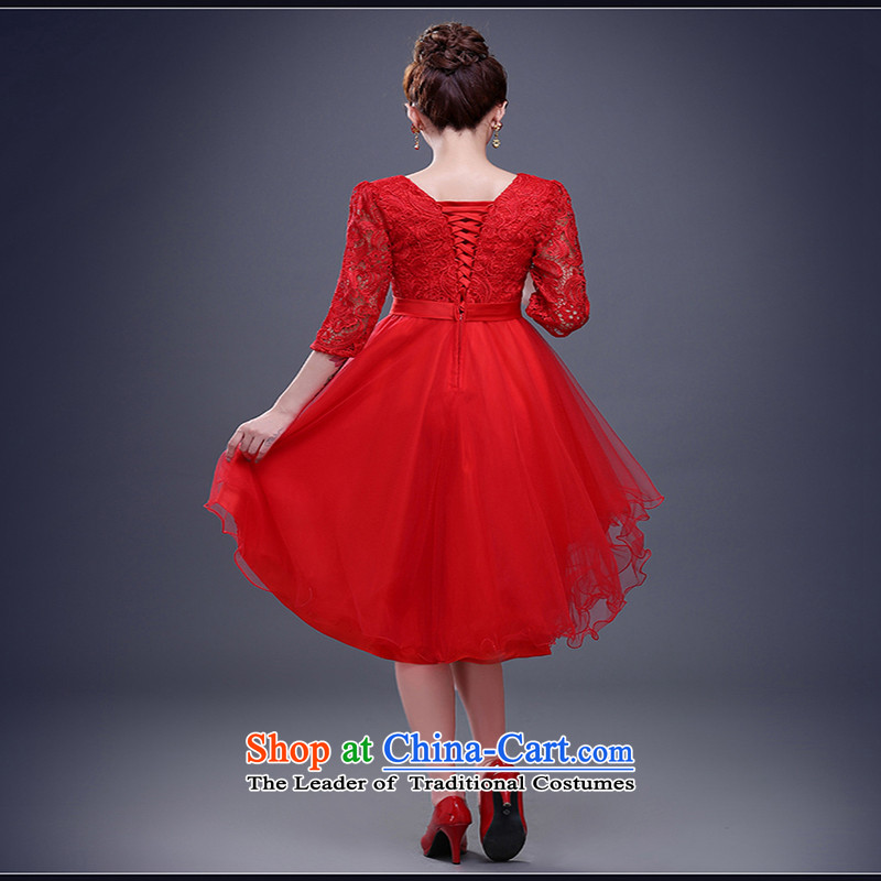 However, the new 2015 services fall short of the bride pregnant women Red slotted shoulder long-sleeved evening dresses marriage bridesmaid winter clothing made red do not return not switch to love, Su-lan , , , shopping on the Internet