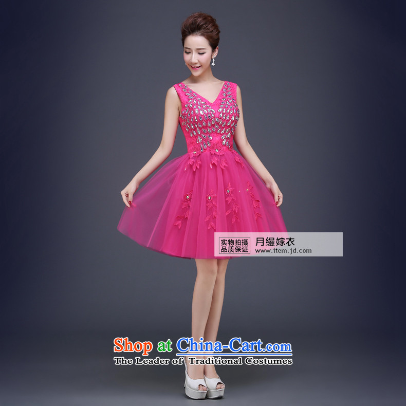 On the risk of Evening Dress Short bridesmaid services 2015 new lace diamond shoulders bride services gathering dinner drink dress light pink XXL picture, prices, brand platters! The elections are supplied in the national character of distribution, so action, buy now enjoy more preferential! As soon as possible.