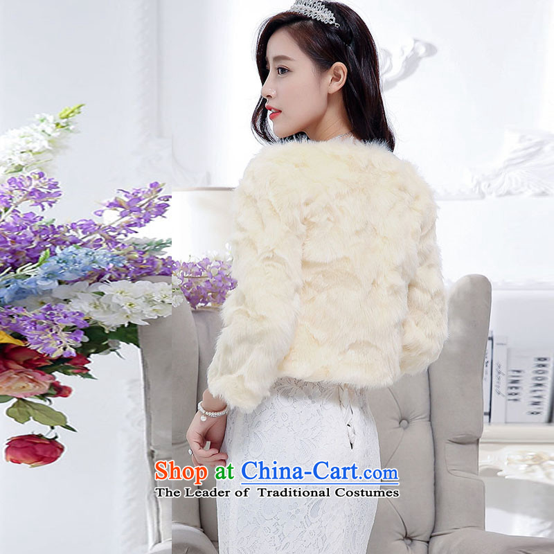 For the 2015 autumn and winter dream with Korean Sau San Video Foutune of thin temperament and sexy emulation gross shawl dress skirt wedding dress evening dresses kit female white L, dreams dress is (MEIMENGQIAO) , , , shopping on the Internet