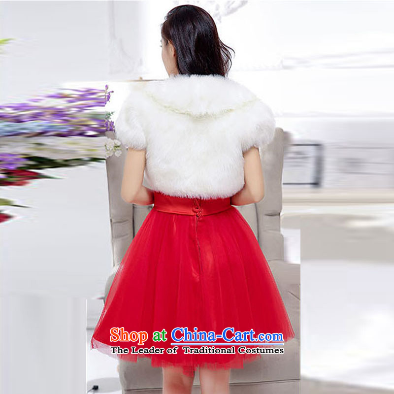 For the 2015 autumn and winter dreams of Korean Sau San video thin foutune temperament and sexy emulation gross shawl dress skirt wedding dress evening dresses kit dress Girl s dream is white (MEIMENGQIAO) , , , shopping on the Internet