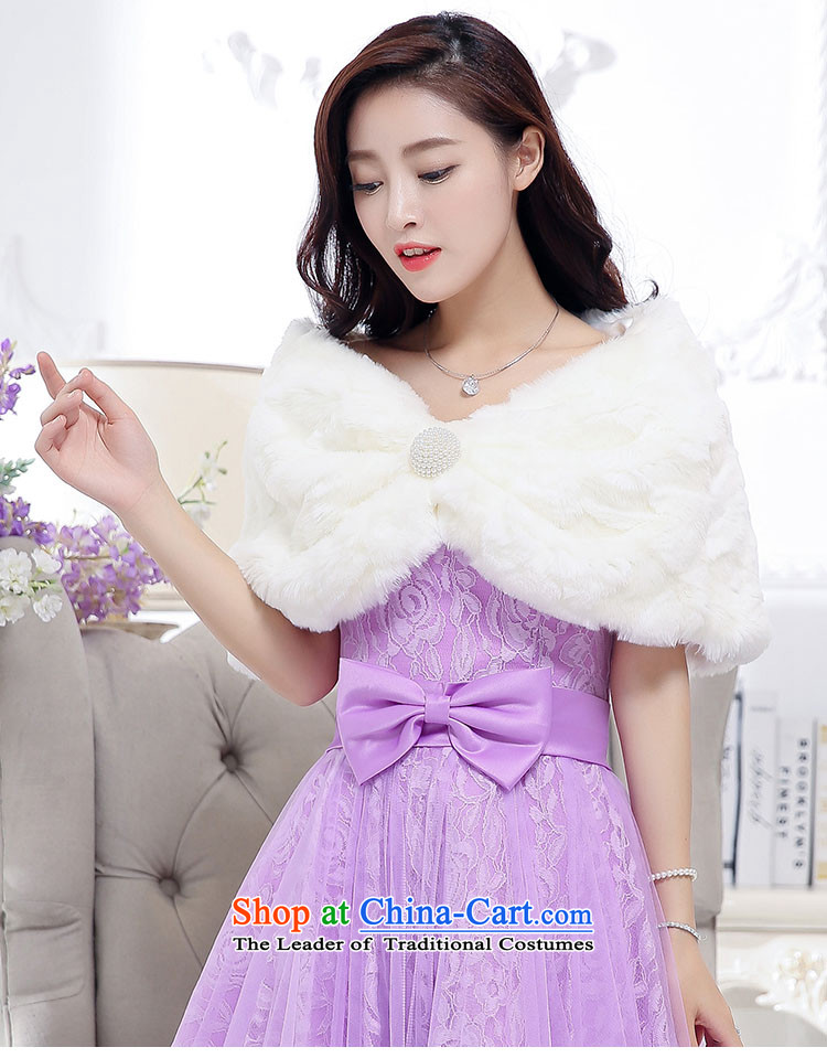 For the 2015 autumn and winter dream with Korean Sau San Video Foutune of thin temperament and sexy emulation gross shawl dress skirt wedding dress evening dresses kit dress with purple Red Shawl Female M picture, prices, brand platters! The elections are supplied in the national character of distribution, so action, buy now enjoy more preferential! As soon as possible.