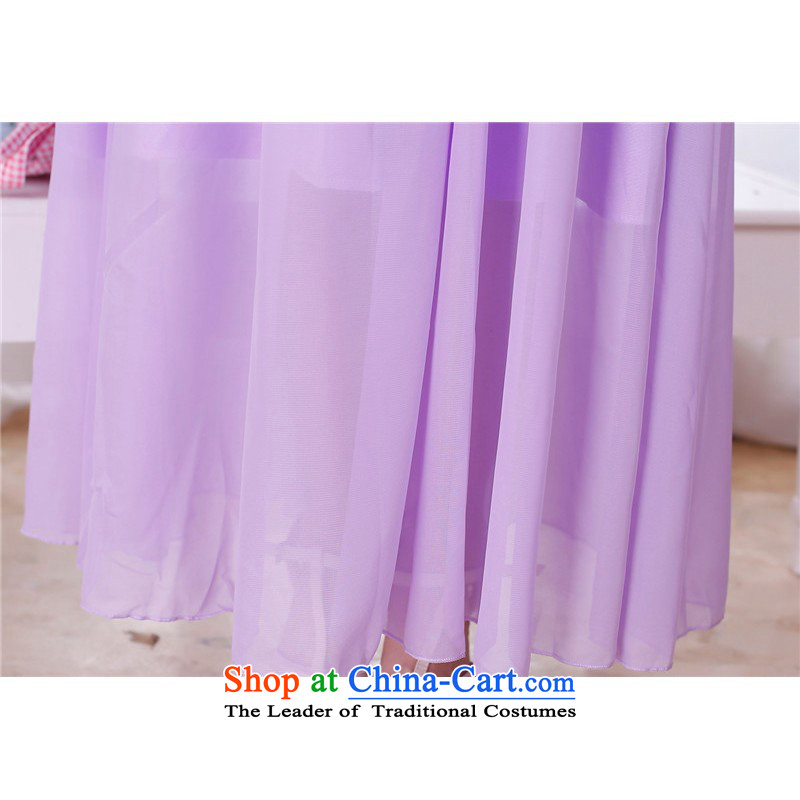 C.o.d. 2015 new small dress marriages skirt purple wiping the scoops bon bon princess evening dress annual dresses straps, short skirt champagne color codes, are long land still El Yi shopping on the Internet has been pressed.