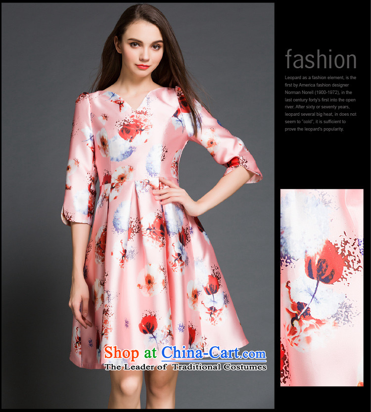 Hsbc Holdings plc ming long-sleeved dresses 2015 European site new lady stamp Top Loin dress PETTICOAT field princess bon bon skirt pink XL Photo, prices, brand platters! The elections are supplied in the national character of distribution, so action, buy now enjoy more preferential! As soon as possible.