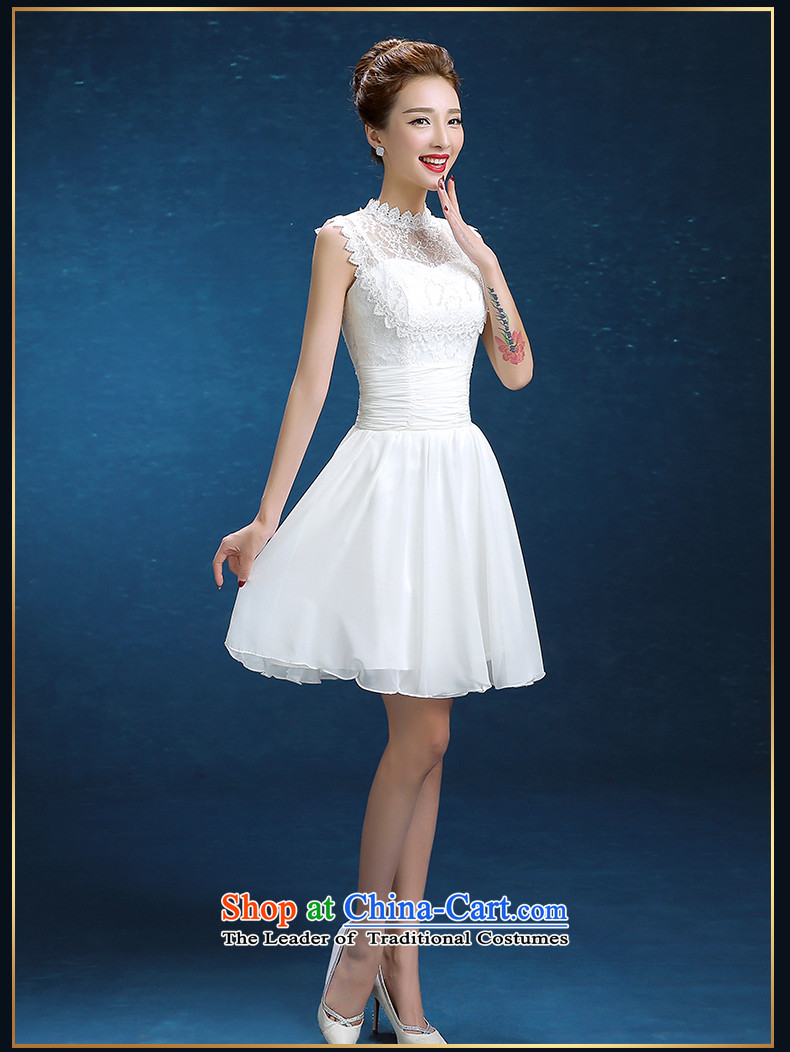 Rain-sang yi 2015 winter new Korean version of Word short shoulder lace white video thin bridesmaid evening dress marriages LF234 Services White XXL toasting champagne picture, prices, brand platters! The elections are supplied in the national character of distribution, so action, buy now enjoy more preferential! As soon as possible.