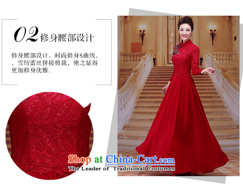 Tim hates makeup and improved version of qipao wine red dress long bride bows services wedding dresses mother boxed dinner dress winter LF005 bride deep red tailored does not allow for pictures, prices, brand platters! The elections are supplied in the national character of distribution, so action, buy now enjoy more preferential! As soon as possible.