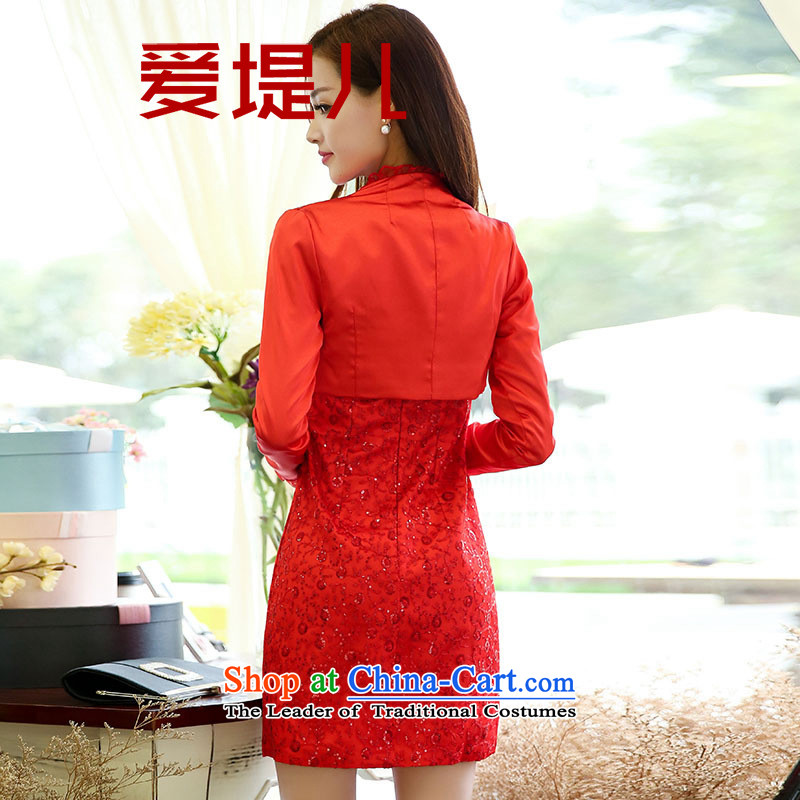     2015 Autumn Love embankment-female new Korean lace dresses two kits picture color XXXL, love-aitier entities) , , , shopping on the Internet