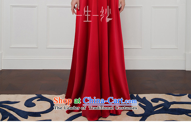 A lifetime of 2015 New red long-sleeved top loin alignment to the bride under the auspices of the annual session of bows evening dresses long skirt 50240030  170/94A red thirtieth day pre-sale picture, prices, brand platters! The elections are supplied in the national character of distribution, so action, buy now enjoy more preferential! As soon as possible.