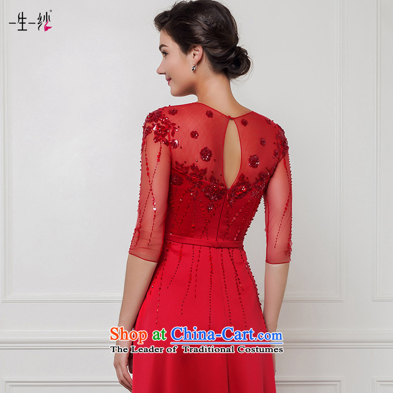 A lifetime of 2015 New red long-sleeved top loin alignment to the bride under the auspices of the annual session of bows evening dresses long skirt 50240030  170/94A red thirtieth day pre-sale, a Lifetime yarn , , , shopping on the Internet