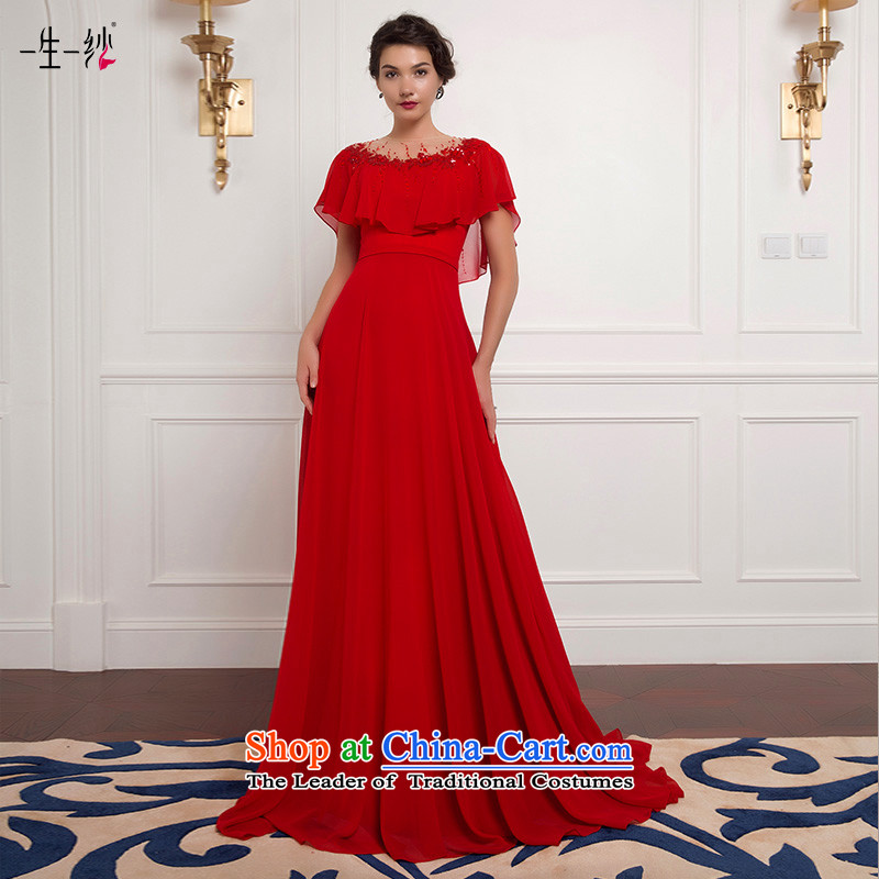 A lifetime of 2015 New Red Dang cuff to align Top Loin bride under the auspices of the annual dinner dress bows long skirt 50250044 180_100A red 30 days pre-sale