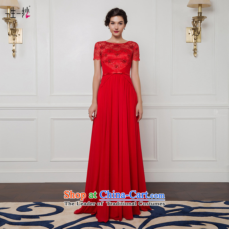 A lifetime of 2015 New Red Top Loin alignment to the bride services under the auspices of the annual bows bridesmaid evening dress long skirt 402401335170_94A red thirtieth day pre-sale