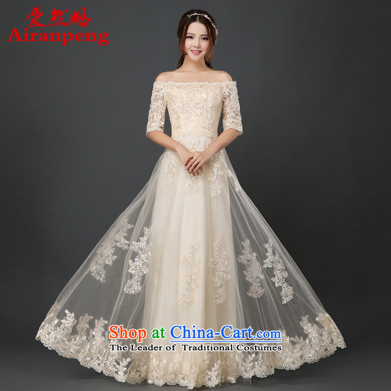 Red marriages Annual Dinner of the bows services show moderator fluoroscopy long-sleeved wedding dresses 388 4, L, love so Peng (AIRANPENG) , , , shopping on the Internet