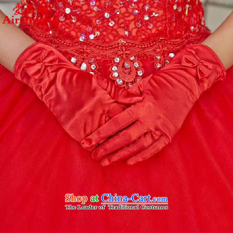 Marriages Banquet Satin glove TC2143, Boutique Red Red