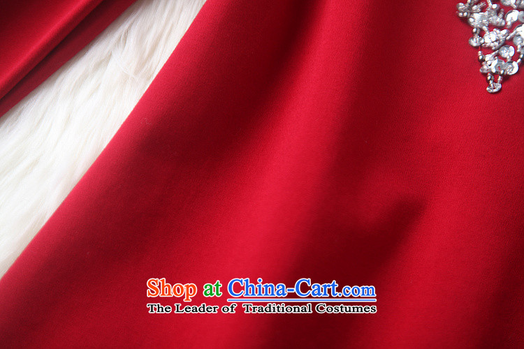 Caynova2015 autumn and winter new stylish heavy industry manually set the Pearl River Delta Sau San round-neck collar video thin red dress S picture, prices, brand platters! The elections are supplied in the national character of distribution, so action, buy now enjoy more preferential! As soon as possible.