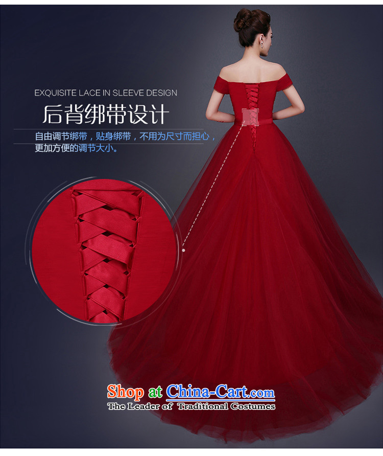 Beverly Ting 2015 Autumn new small red tail wedding dress bride Korean word 