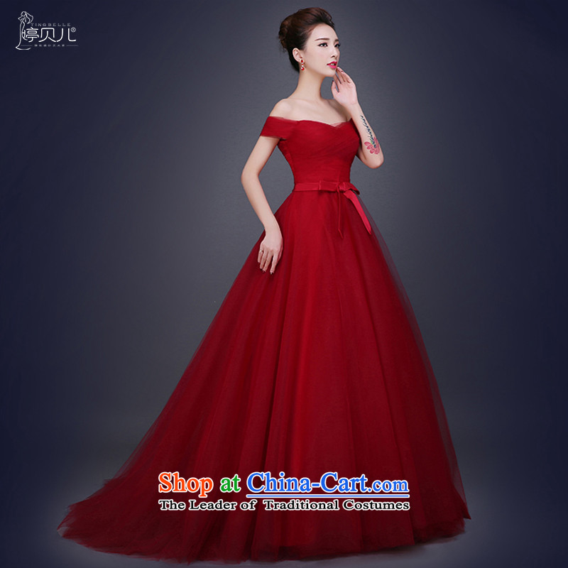 Beverly Ting 2015 Autumn new small red tail wedding dress bride Korean word   shoulder wedding v-neck to align the red tail of tailored please contact the service center, Beverly (tingbeier ting) , , , shopping on the Internet