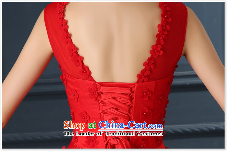 Red petals bride respectfully annual dinner serving drink marriage show moderator long wedding dresses booking pearl red L picture, prices, brand platters! The elections are supplied in the national character of distribution, so action, buy now enjoy more preferential! As soon as possible.