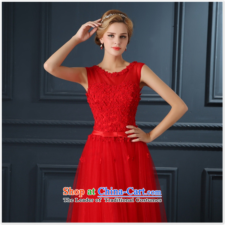 Red petals bride respectfully annual dinner serving drink marriage show moderator long wedding dresses booking pearl red L picture, prices, brand platters! The elections are supplied in the national character of distribution, so action, buy now enjoy more preferential! As soon as possible.