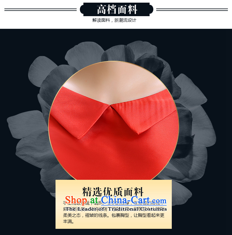 Rain-sang yi 2015 married women with new Wedding Dress Short of a field shoulder red bridesmaid small dress uniform LF232 bows red XL Photo, prices, brand platters! The elections are supplied in the national character of distribution, so action, buy now enjoy more preferential! As soon as possible.