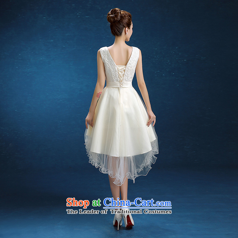 Rain-sang yi 2015 winter wedding new wedding shoulders Korean bridesmaid short of large white code graphics thin married women bows small picture color L LF235 dress rain-sang Yi shopping on the Internet has been pressed.