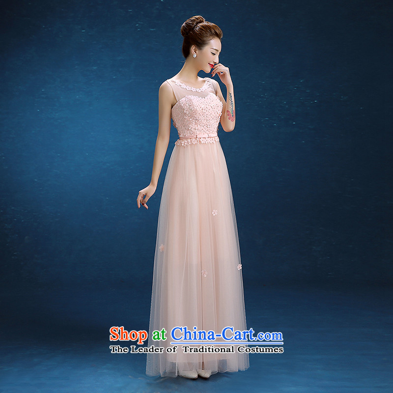 Rain-sang yi 2015 new bride wedding shoulders video thin lace decals bows to the autumn and winter long marriage evening dresses LF236 pink XXL, rain-sang Yi shopping on the Internet has been pressed.