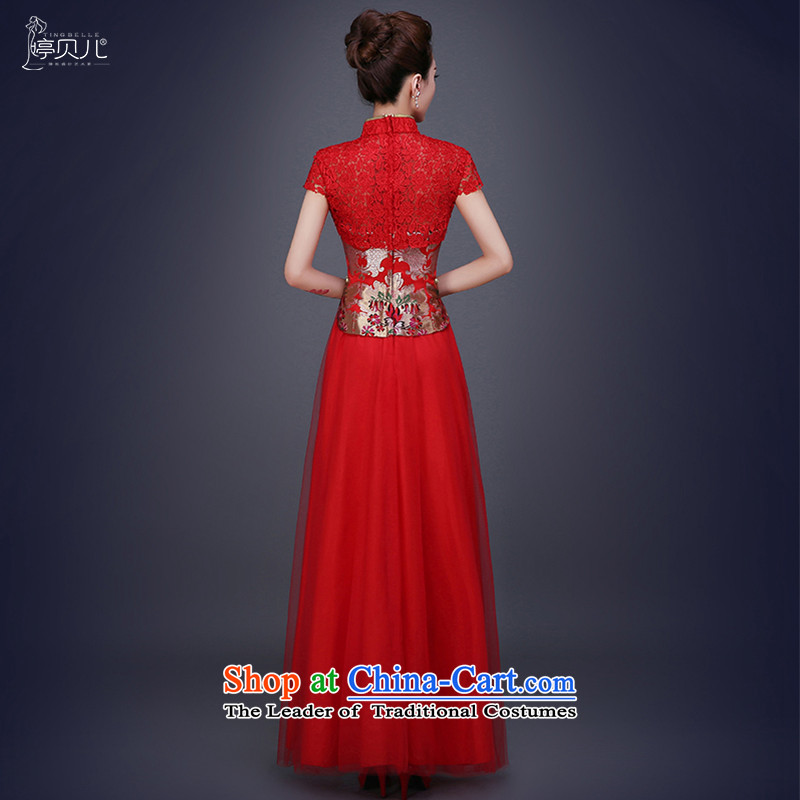 Beverly Ting 2015 new winter Chinese Antique Wedding Red Wedding Dress Short-sleeved red XL, Beverly (tingbeier ting) , , , shopping on the Internet