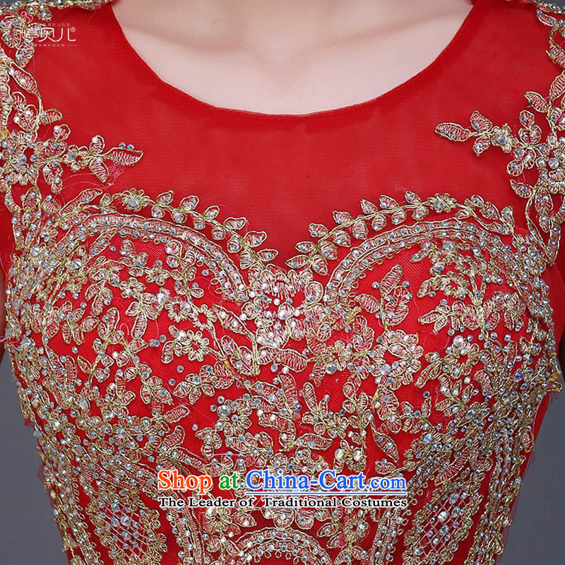 Beverly Ting 2015 new bride red autumn wedding dress stylish crowsfoot wedding Sau San long winter evening dresses red tailored please contact the service center, Beverly (tingbeier ting) , , , shopping on the Internet