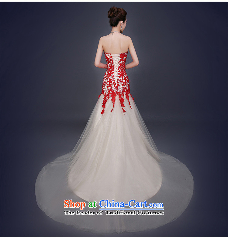 Beverly Ting 2015 new bride crowsfoot bows services and chest small trailing wedding wedding dress moderator banquet evening dresses red XL Photo, prices, brand platters! The elections are supplied in the national character of distribution, so action, buy now enjoy more preferential! As soon as possible.