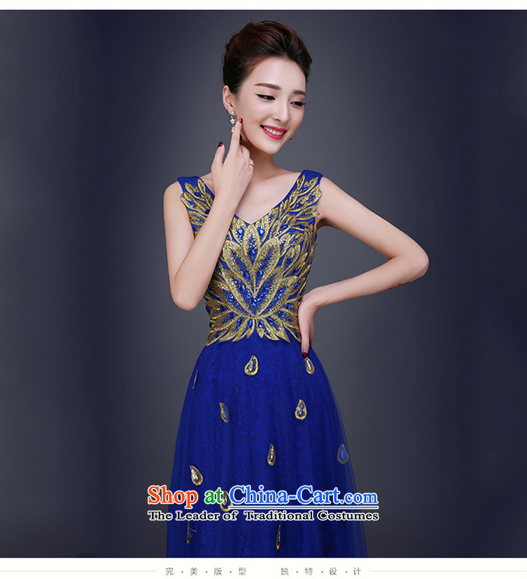 Beverly Ting 2015 Blue shoulders v-neck banquet evening dresses long new winter moderator night decorated Wedding tailor autumn blue S picture, prices, brand platters! The elections are supplied in the national character of distribution, so action, buy now enjoy more preferential! As soon as possible.
