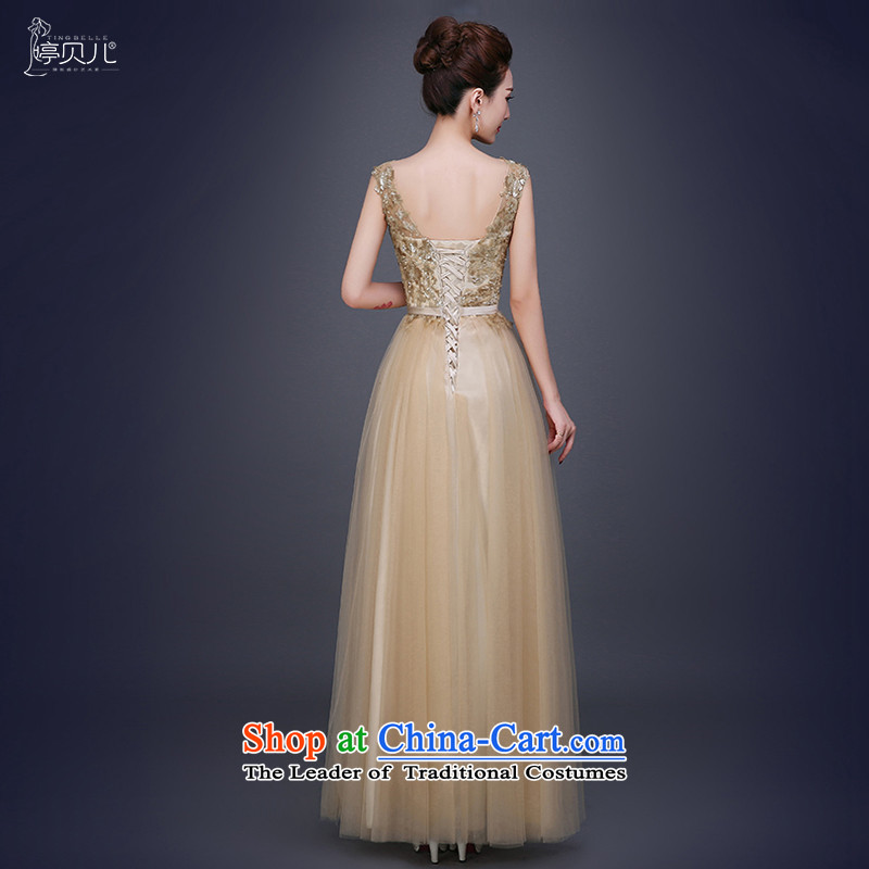 Beverly Ting 2015 New Sau San Golden Ballroom evening dresses moderator female long) Wedding dress of autumn and winter gold , Beverly (tingbeier ting) , , , shopping on the Internet