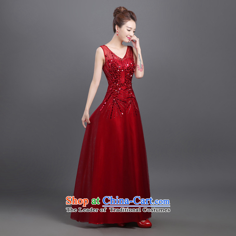 2015 new dress code word large shoulder length of lace moderator company dress evening dresses female annual meeting , in accordance with the Netherlands Red varies with the , , , shopping on the Internet