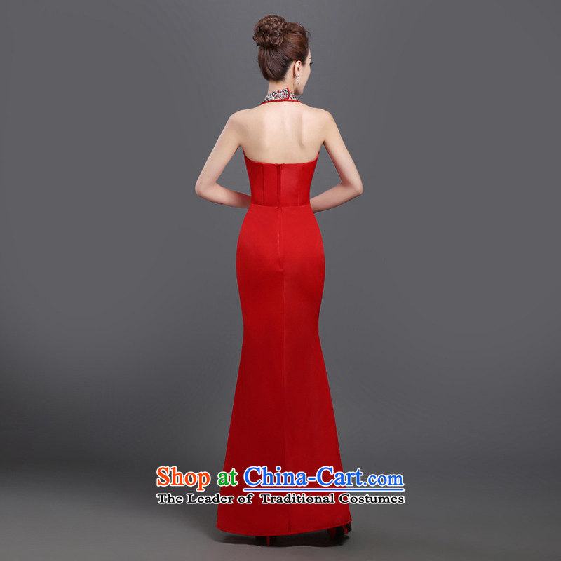 Evening dress new 2015 Annual long skirt crowsfoot banquet will serve the long winter bride bows, female , in accordance with the Netherlands Red autumn varies with the , , , shopping on the Internet