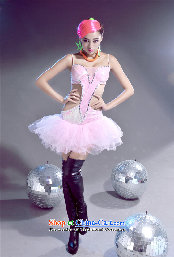 2015 new sexy body Yi Jazz Dance Dance Steel Pipe atmosphere DS opening jazz singer stage costumes dance costumes will stage dovetail pink M picture, prices, brand platters! The elections are supplied in the national character of distribution, so action, buy now enjoy more preferential! As soon as possible.
