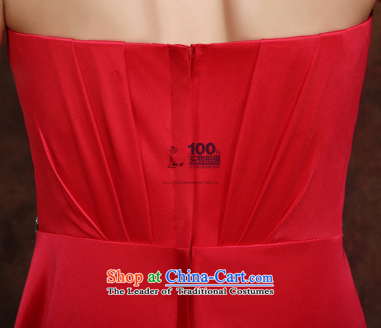 Charlene Choi Ling bride dress marriage services 2015 new bows stylish Sau San Red Diamond anointed chest bridesmaid evening dress red XXL picture, prices, brand platters! The elections are supplied in the national character of distribution, so action, buy now enjoy more preferential! As soon as possible.