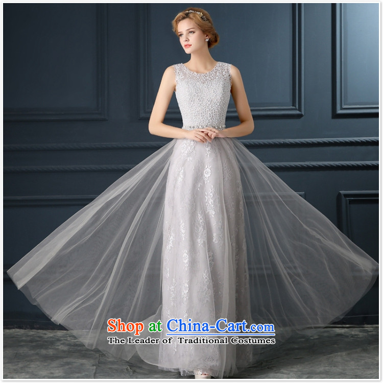 2015 summer evening dresses new moderator dress female long drink one field shoulder Gray Autumn lace bride replacing XL Photo, prices, brand platters! The elections are supplied in the national character of distribution, so action, buy now enjoy more preferential! As soon as possible.