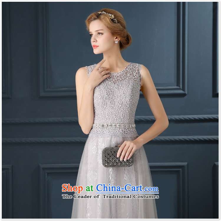 2015 summer evening dresses new moderator dress female long drink one field shoulder Gray Autumn lace bride replacing XL Photo, prices, brand platters! The elections are supplied in the national character of distribution, so action, buy now enjoy more preferential! As soon as possible.