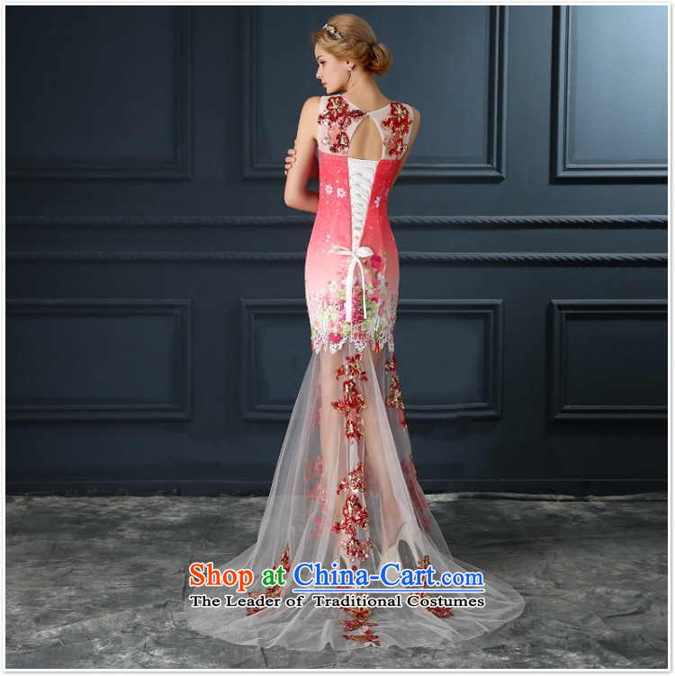 2015 New Red Dress long graphics thin banquet bridesmaid service long after the former short wedding dresses fall under the auspices of M picture, prices, brand platters! The elections are supplied in the national character of distribution, so action, buy now enjoy more preferential! As soon as possible.