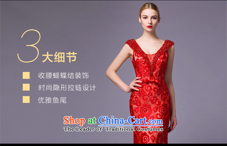 Honey Qi princess of autumn and winter 2015 New Europe and the upscale dress autumn and winter new bride crowsfoot red lace dinner dress red spot foreign trade 10 pictures, prices, brand platters! The elections are supplied in the national character of distribution, so action, buy now enjoy more preferential! As soon as possible.