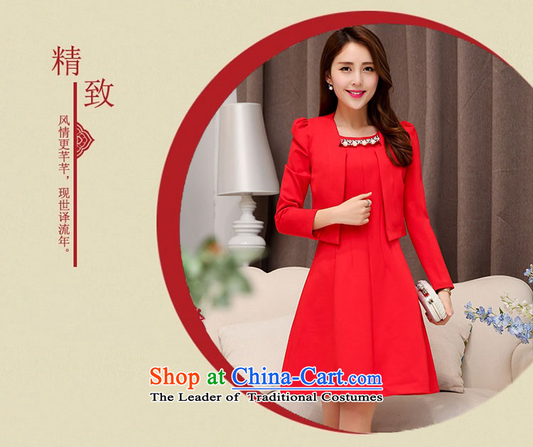 2015 Autumn and Winter Ms. new large red two kits bridal dresses evening dresses temperament Sau San video thin bride skirt Princess Bride stylish bows services Skirts 1 deep red XXXL better picture, prices, brand platters! The elections are supplied in the national character of distribution, so action, buy now enjoy more preferential! As soon as possible.