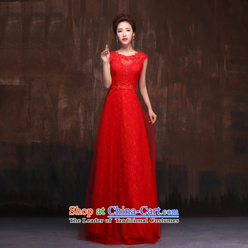 2015 Summer new bride replacing wedding dress moderator of a field shoulder red lace bows services fall under paragraph (c) Annual dress red s, Kyung-hae dreams wedding dress shopping on the Internet has been pressed.