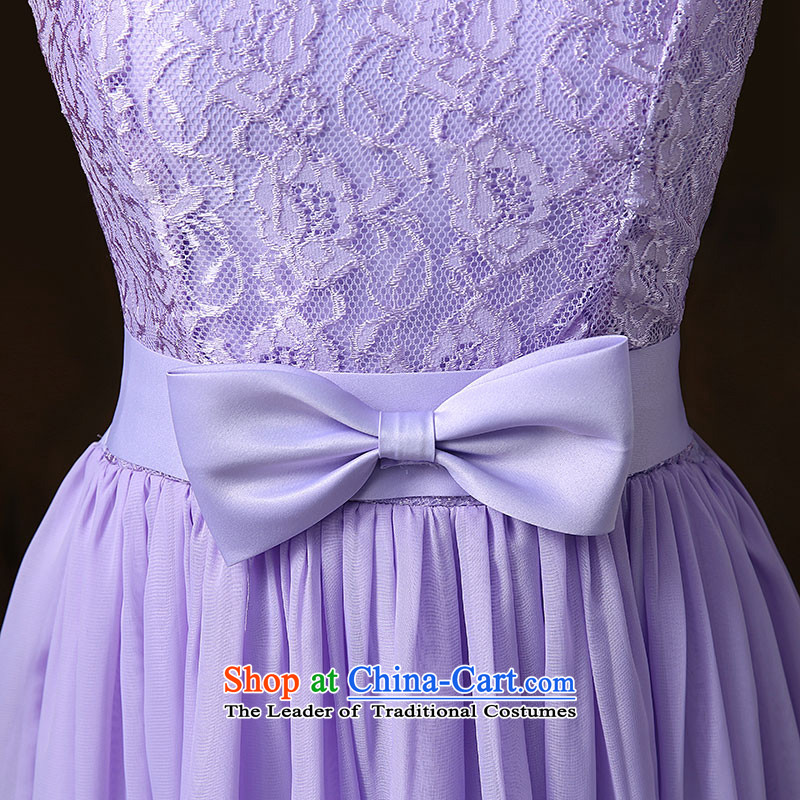 Beely 2015 Autumn honey decorated in a lovely big bow tie lace stitching vest skirt long skirt dress moderator services marriage bridesmaid skirt evening dress performances purple, annual honey bay (mibeyee) , , , shopping on the Internet