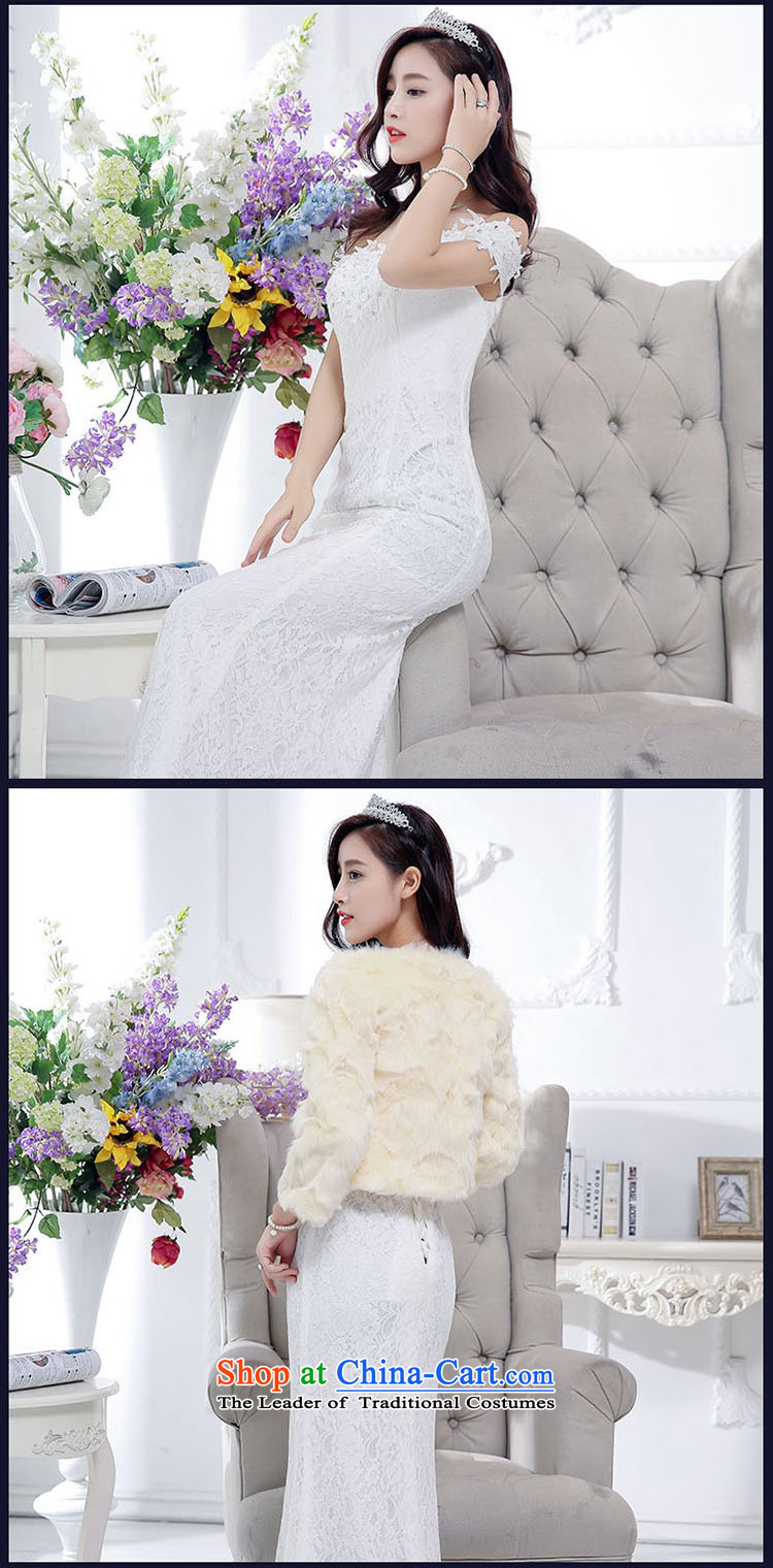 2015 Autumn and Winter Ms. new trendy first field shoulder and chest crowsfoot dresses dress kit temperament gentlewoman Sau San video thin lace long skirt rabbit woolen shawl two kits red S picture, prices, brand platters! The elections are supplied in the national character of distribution, so action, buy now enjoy more preferential! As soon as possible.