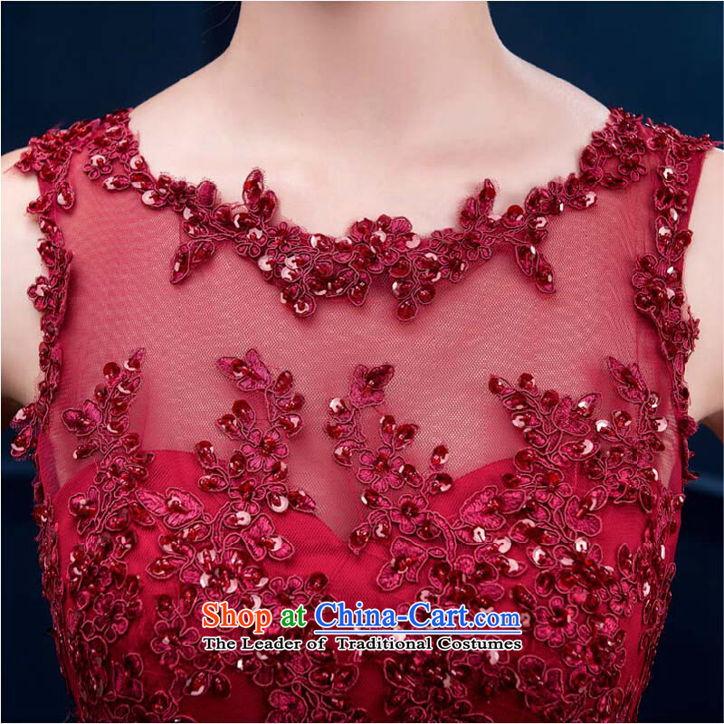 Pure Love bamboo yarn bows services fall 2015 new red lace in long banquet bows dress marriages evening dresses 001) deep red S pure Winter love bamboo yarn , , , shopping on the Internet