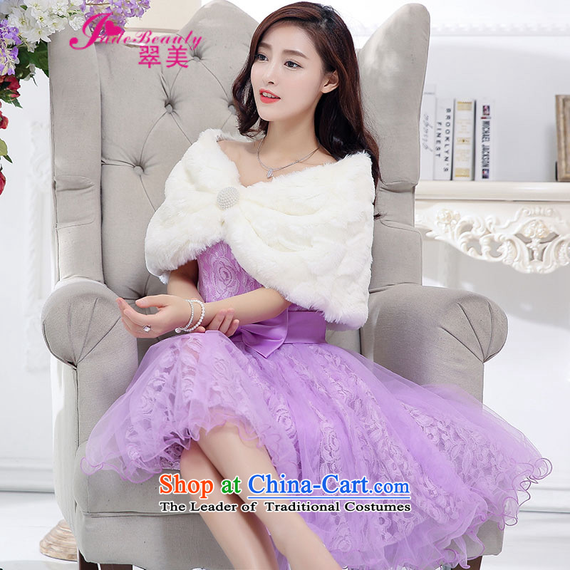 The Hong Kong dress 2015 autumn and winter married women dress dovetail skirt bon bon dresses female white L, Hong Kong (jade beauty , , , shopping on the Internet