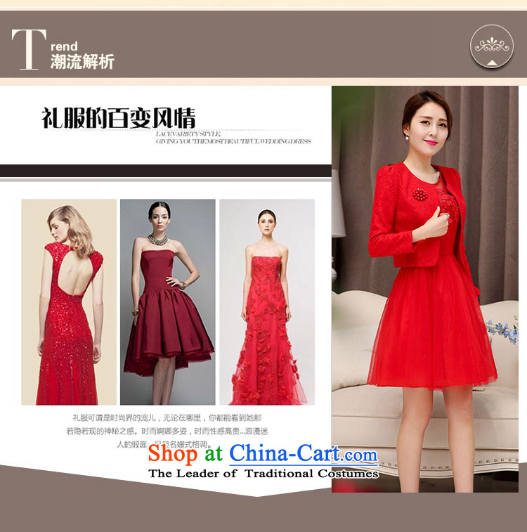 The 2015 autumn and winter Ms. new large red stylish two kits evening dresses bridal dresses Sau San Video Foutune of Princess skirts thin bon bon skirt banquet service 1 RED M bows picture, prices, brand platters! The elections are supplied in the national character of distribution, so action, buy now enjoy more preferential! As soon as possible.