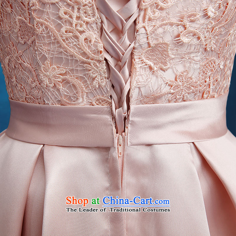 Embroidered bride 2015 winter is the new Korean short word, shoulder graphics thin bride banquet evening dresses pink shipment, M suzhou embroidery bride shopping on the Internet has been pressed.