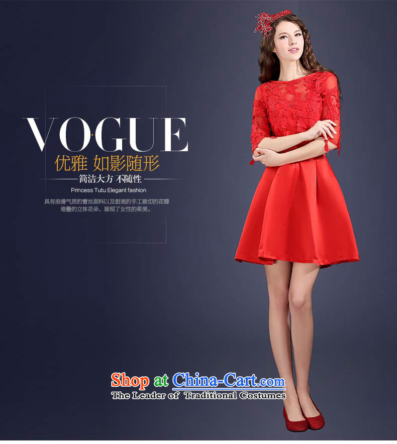 The new 2015 Service bows of autumn and winter red lace in marriages bows short-sleeved) small red dress S picture, prices, brand platters! The elections are supplied in the national character of distribution, so action, buy now enjoy more preferential! As soon as possible.