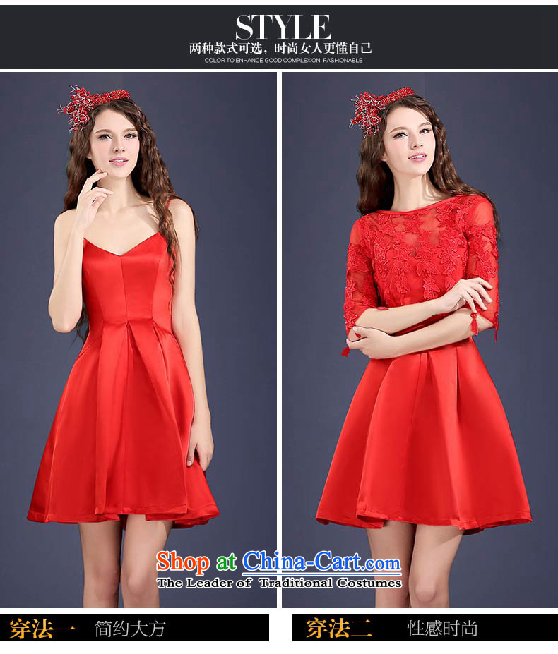 The new 2015 Service bows of autumn and winter red lace in marriages bows short-sleeved) small red dress S picture, prices, brand platters! The elections are supplied in the national character of distribution, so action, buy now enjoy more preferential! As soon as possible.