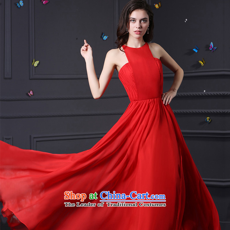 Custom dresses dressilyme 2015 new red emulation population chiffon hang on the forklift truck must also release a reception party evening dress red XXL,DRESSILY wedding OCCASIONS ME WEAR ON-LINE,,, shopping on the Internet