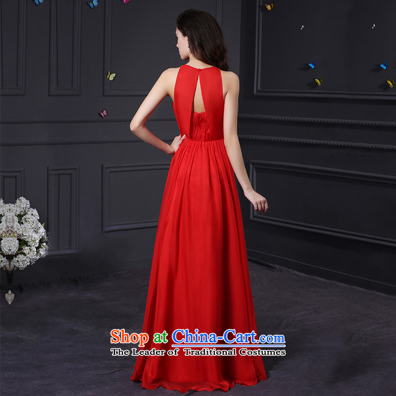 Custom dresses dressilyme 2015 new red emulation population chiffon hang on the forklift truck must also release a reception party evening dress red XXL,DRESSILY wedding OCCASIONS ME WEAR ON-LINE,,, shopping on the Internet