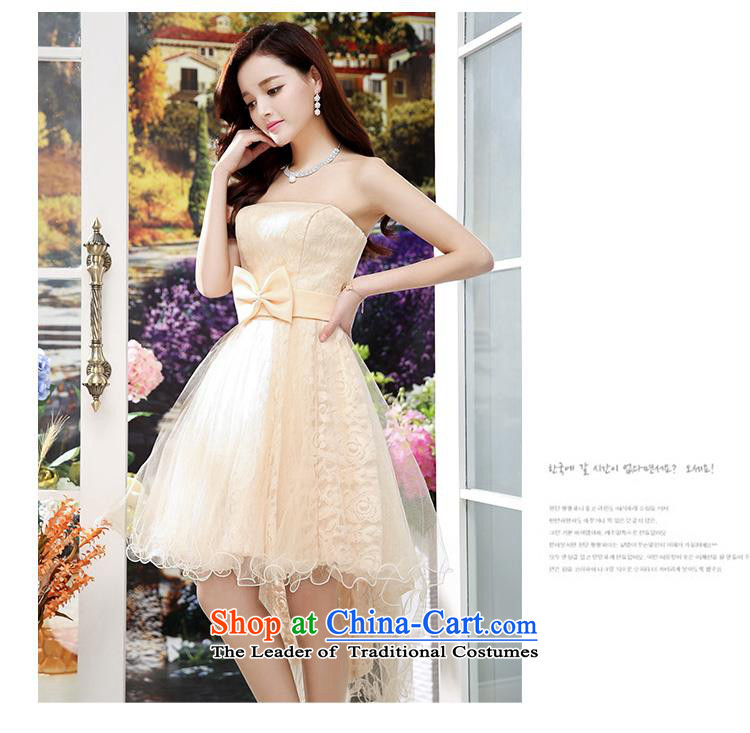 Upscale dress 2015 Summer new anointed chest dresses Dress Short long after the former bon bon skirt wrapped scoops gentlewoman wedding dress in Long Purple S picture, prices, brand platters! The elections are supplied in the national character of distribution, so action, buy now enjoy more preferential! As soon as possible.